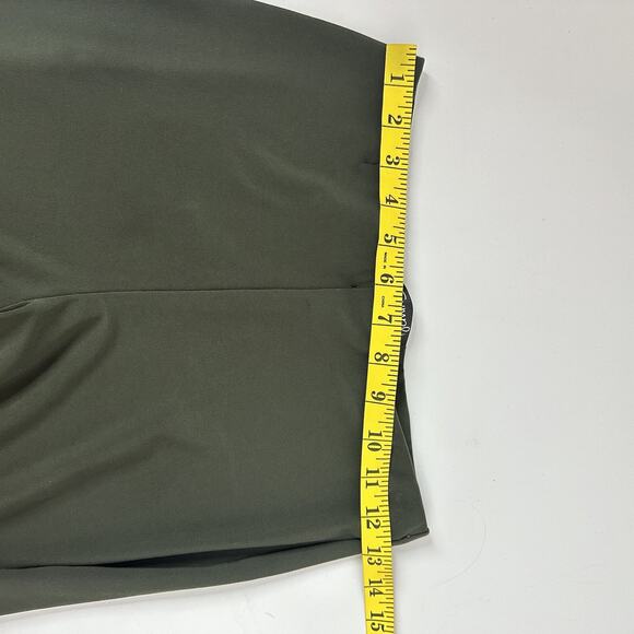 Sympli Pants Womens 4 Green Cropped Pull On Buttons Elastic Waist - Picture 10 of 14